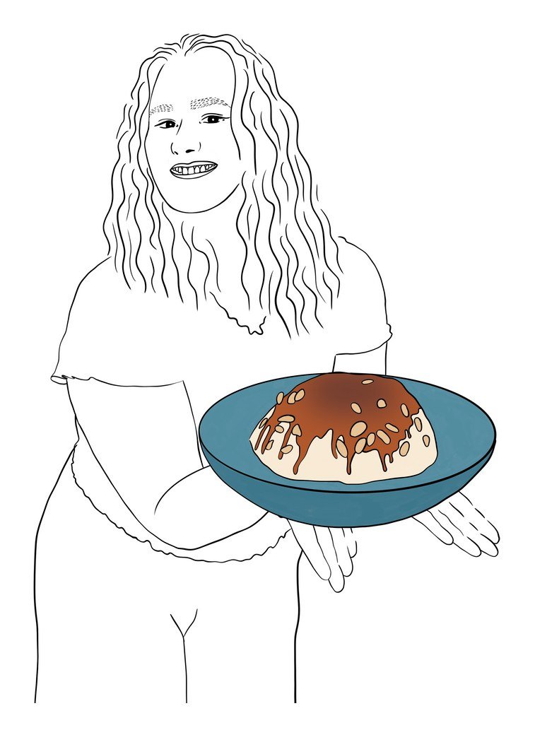 Illustration au trait pour le calendrier 2025