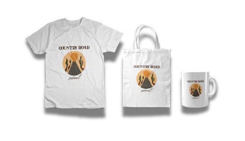 T-shirt, tote bag et mug Country Road