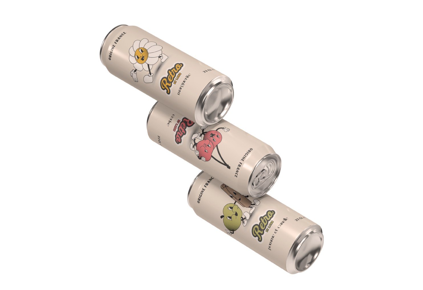 Canettes de la gamme Retr'o by LAHO
